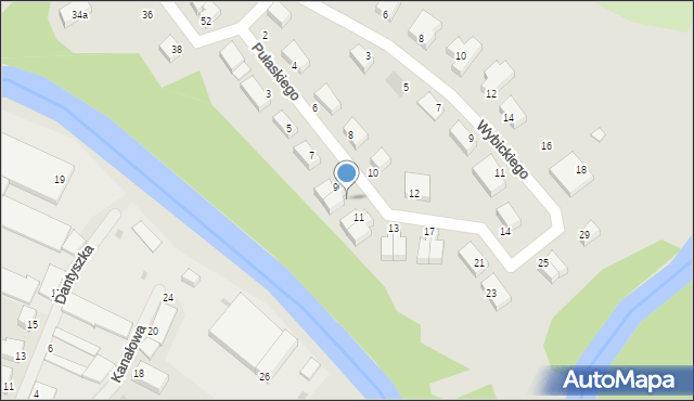 Lidzbark Warmiński, Pułaskiego Kazimierza, gen., 9a, mapa Lidzbark Warmiński