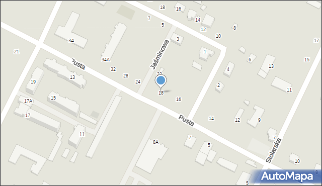 Lipsk, Pusta, 18, mapa Lipsk