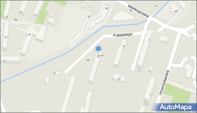 Łódź, Pułaskiego Kazimierza, gen., 10, mapa Łodzi