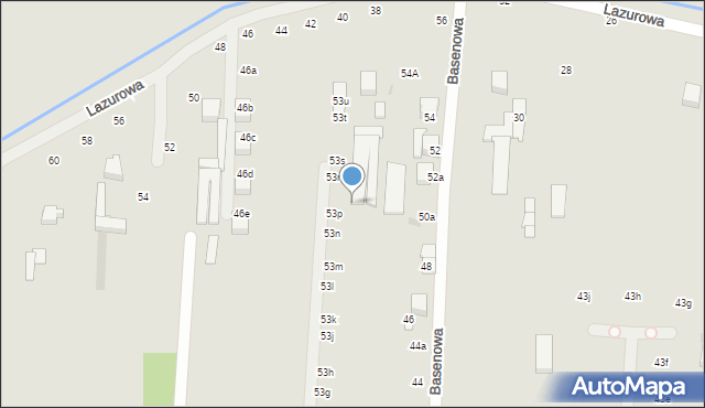 Łódź, Pustynna, 51x, mapa Łodzi