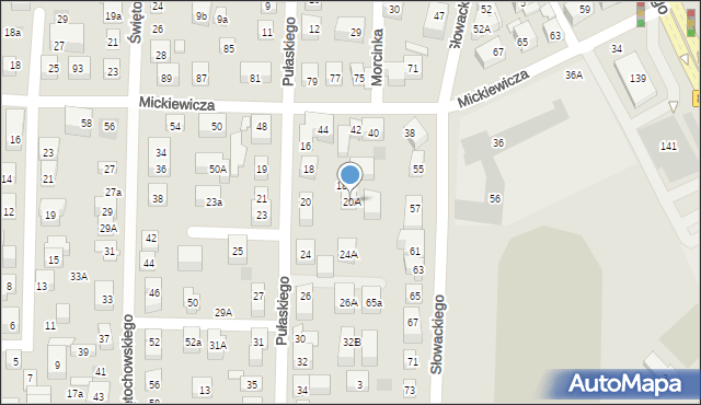 Lublin, Pułaskiego Kazimierza, gen., 20A, mapa Lublina