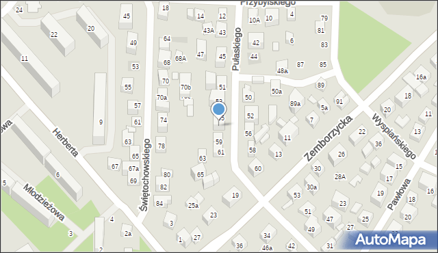 Lublin, Pułaskiego Kazimierza, gen., 57, mapa Lublina