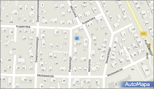 Lublin, Pułaskiego Kazimierza, gen., 6, mapa Lublina