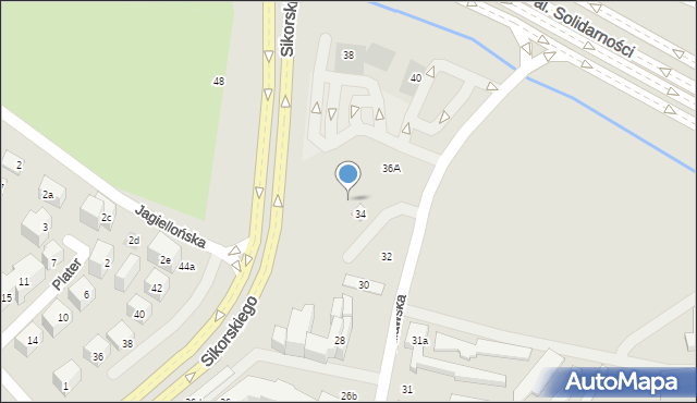 Lublin, Puławska, 36, mapa Lublina