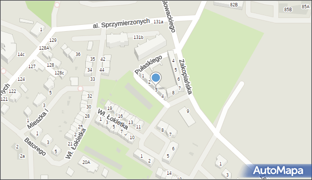 Malbork, Pułaskiego Kazimierza, gen., 3, mapa Malborka