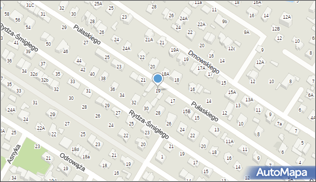 Marki, Pułaskiego Kazimierza, gen., 19, mapa Marki