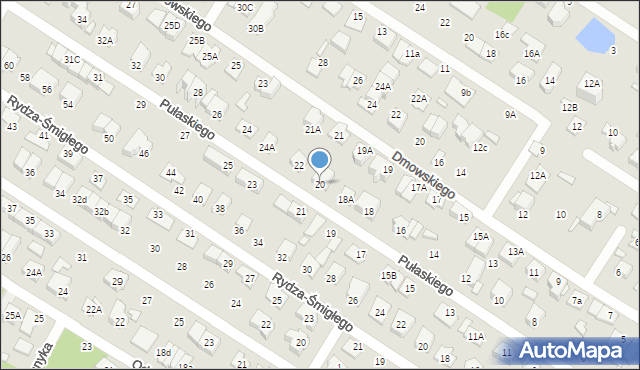 Marki, Pułaskiego Kazimierza, gen., 20, mapa Marki