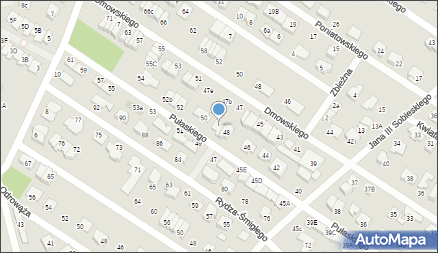 Marki, Pułaskiego Kazimierza, gen., 48A, mapa Marki