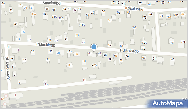 Międzyrzec Podlaski, Pułaskiego Kazimierza, gen., 42, mapa Międzyrzec Podlaski