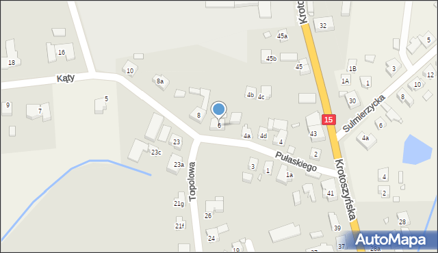 Milicz, Pułaskiego Kazimierza, gen., 6, mapa Milicz