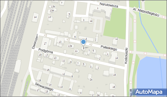 Mogilno, Pułaskiego Kazimierza, gen., 9, mapa Mogilno