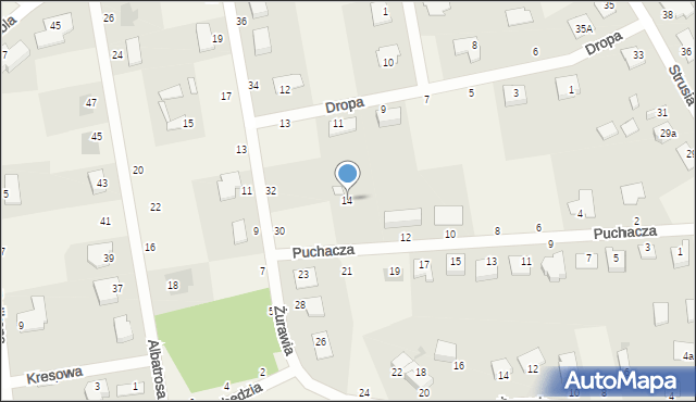 Murowaniec, Puchacza, 14, mapa Murowaniec