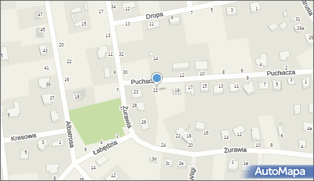 Murowaniec, Puchacza, 21, mapa Murowaniec