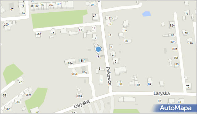 Mysłowice, Pukowca Bronisława, 5, mapa Mysłowice