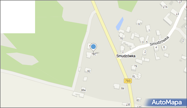 Myszków, Pułaskiego, 78C, mapa Myszków