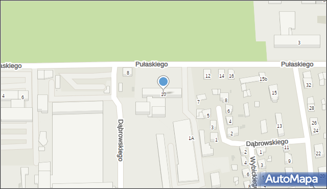 Namysłów, Pułaskiego Kazimierza, gen., 10, mapa Namysłów