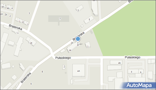 Namysłów, Pułaskiego Kazimierza, gen., 1c, mapa Namysłów