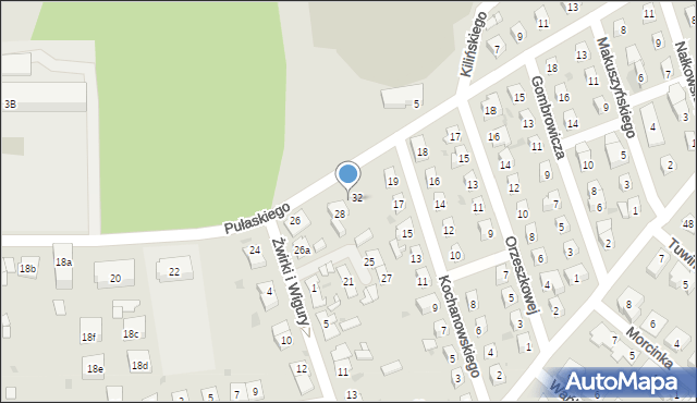 Namysłów, Pułaskiego Kazimierza, gen., 30, mapa Namysłów