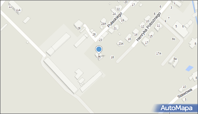 Nysa, Pułaskiego Kazimierza, gen., 25, mapa Nysy