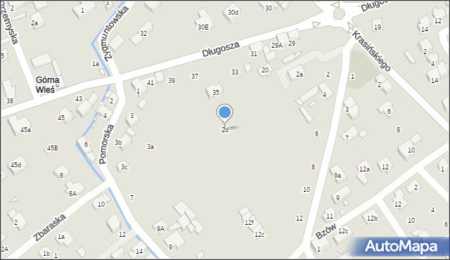 Nysa, Pułaskiego Kazimierza, gen., 2d, mapa Nysy