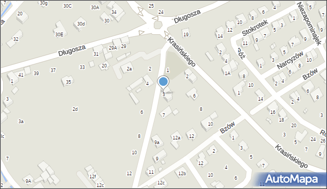 Nysa, Pułaskiego Kazimierza, gen., 3, mapa Nysy