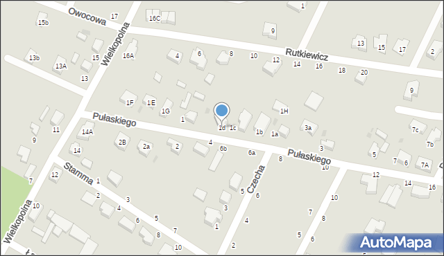 Oleśnica, Pułaskiego Kazimierza, gen., 1d, mapa Oleśnica