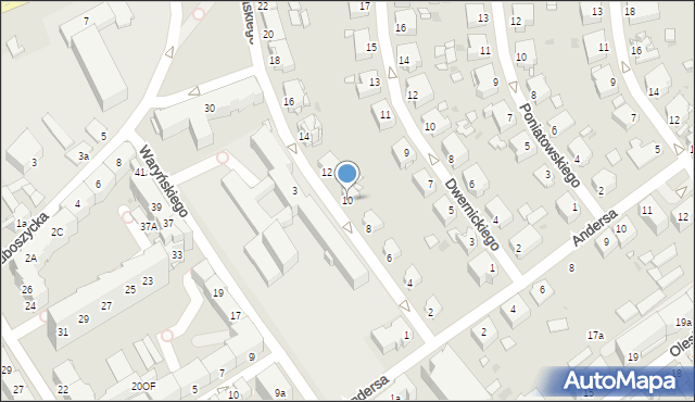 Opole, Pułaskiego Kazimierza, gen., 10, mapa Opola