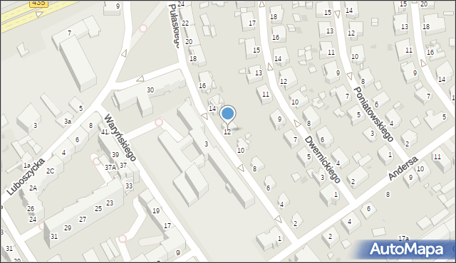 Opole, Pułaskiego Kazimierza, gen., 12, mapa Opola