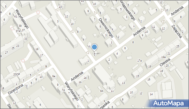 Opole, Pułaskiego Kazimierza, gen., 2, mapa Opola