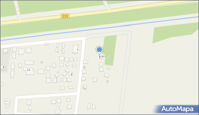 Ostrowo, Pustki, 3, mapa Ostrowo