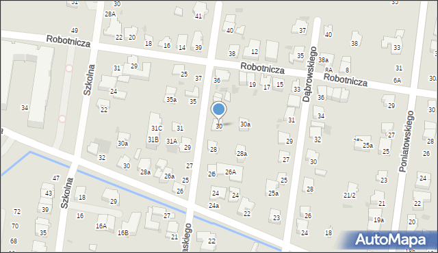 Ożarów Mazowiecki, Pułaskiego Kazimierza, gen., 30, mapa Ożarów Mazowiecki