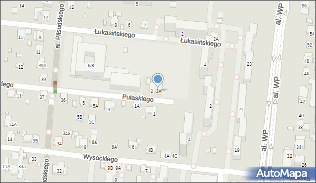 Piastów, Pułaskiego Kazimierza, gen., 2A, mapa Piastów