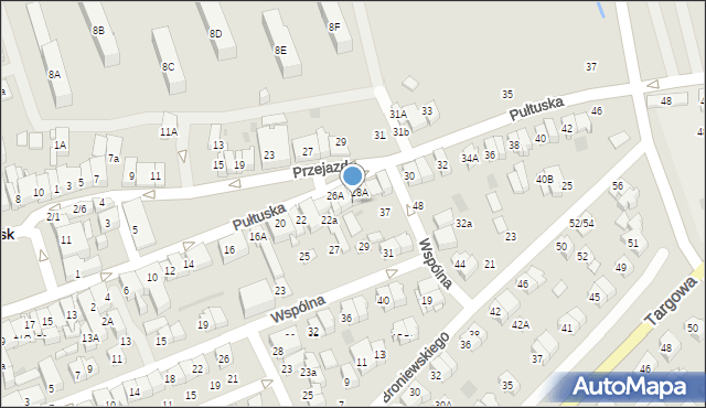 Płońsk, Pułtuska, 28, mapa Płońsk