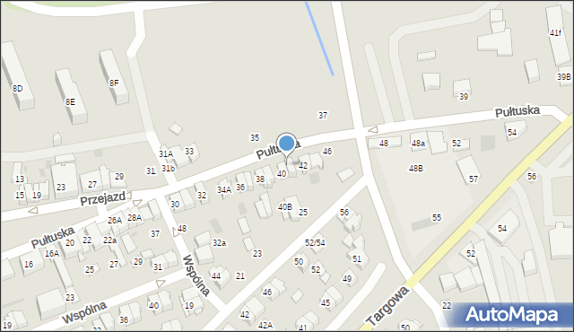 Płońsk, Pułtuska, 40A, mapa Płońsk