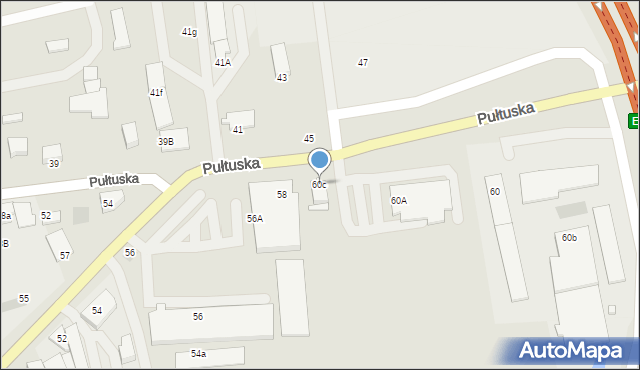 Płońsk, Pułtuska, 60c, mapa Płońsk