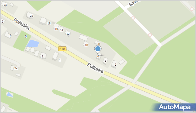 Pniewo, Pułtuska, 6, mapa Pniewo