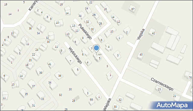 Pogórze, Pułaskiego Kazimierza, gen., 5A, mapa Pogórze