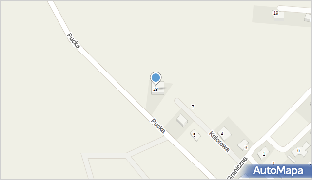 Połchowo, Pucka, 28, mapa Połchowo