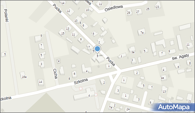 Połchowo, Pucka, 3, mapa Połchowo