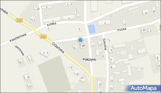 Połczyno, Pucka, 8, mapa Połczyno