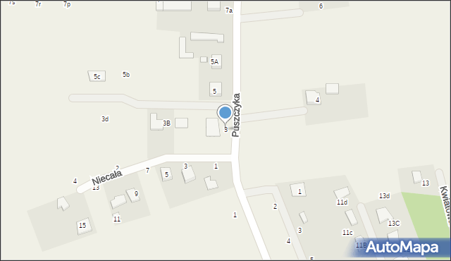 Prażmów, Puszczyka, 3, mapa Prażmów