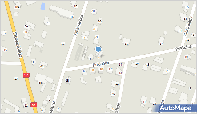 Przasnysz, Pukiańca Konstantego, 7, mapa Przasnysz