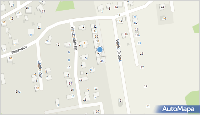 Pszczyna, Pukowca Józefa, hm., 44, mapa Pszczyny