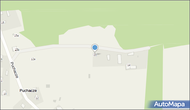 Puchacze, Puchacze, 13, mapa Puchacze
