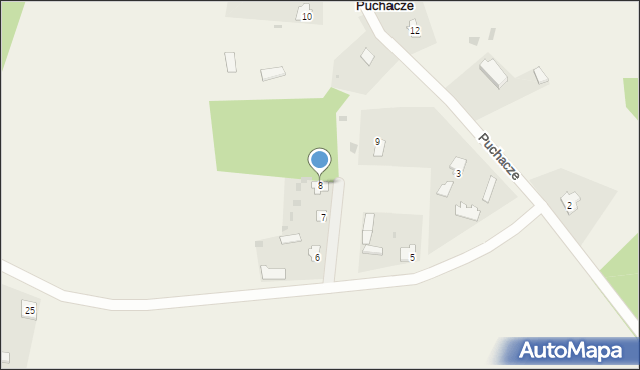 Puchacze, Puchacze, 8, mapa Puchacze