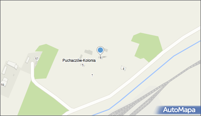 Puchaczów, Puchaczów, 6, mapa Puchaczów