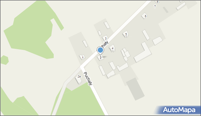 Puchały, Puchały, 2, mapa Puchały