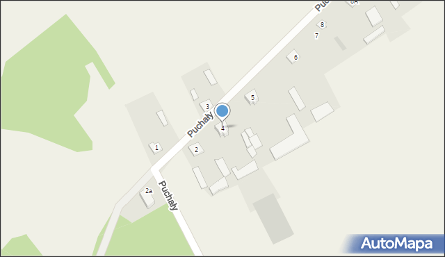 Puchały, Puchały, 4, mapa Puchały