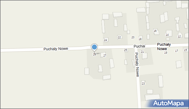 Puchały Nowe, Puchały Nowe, 29, mapa Puchały Nowe