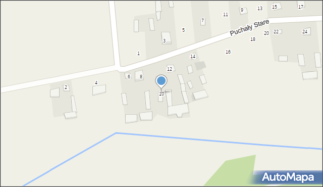 Puchały Stare, Puchały Stare, 10, mapa Puchały Stare